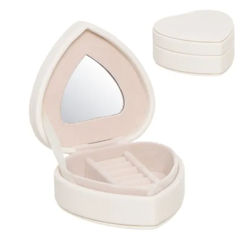 joyero forma corazon natural