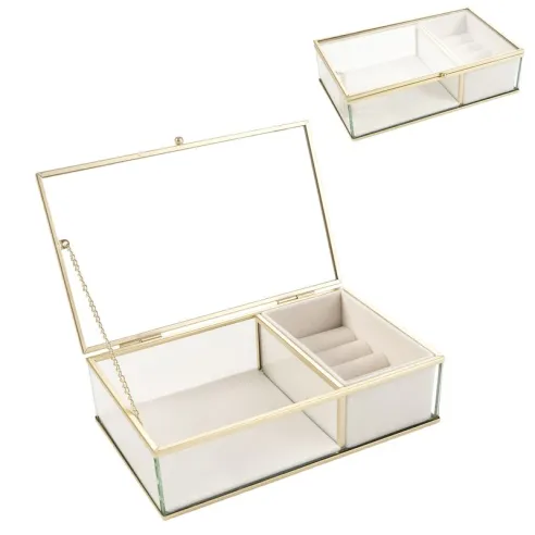 joyero cristal terciopelo filo oro