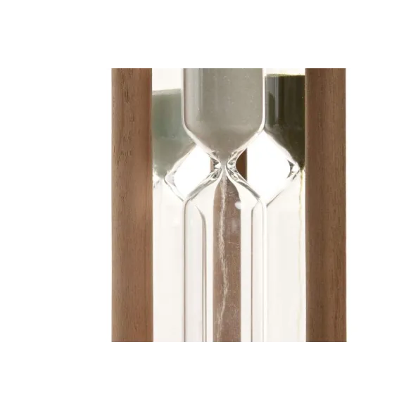 reloj de arena madera cristal