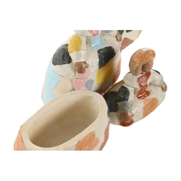 figura damas caja resina colores