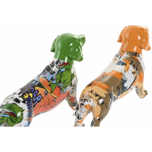 figura perro salchica colores