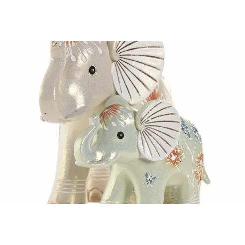 figura elefantes flores colores