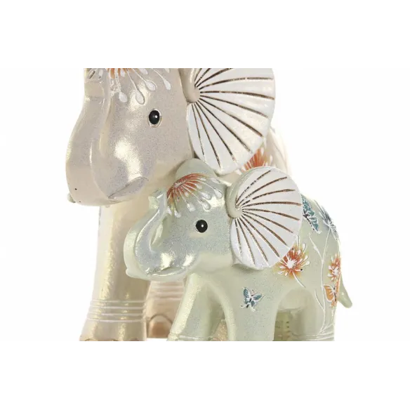 figura elefantes flores colores