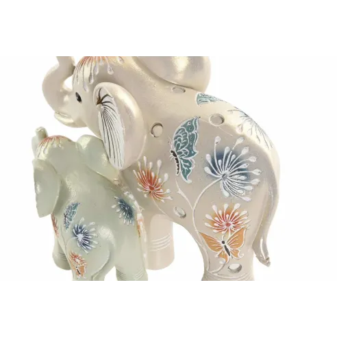 figura elefantes flores colores