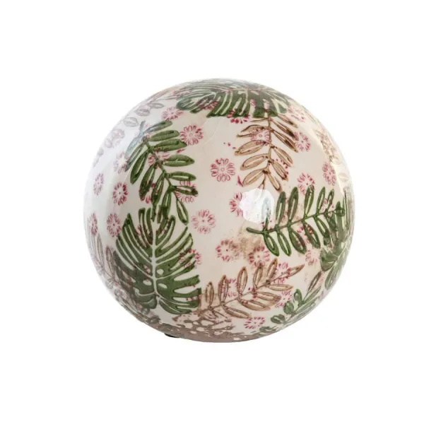 bola decoracion flores hojas