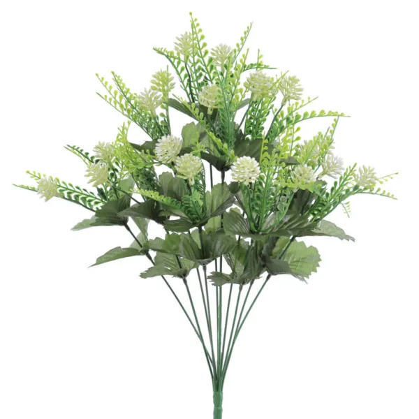 ramo bouquet pom pom verde