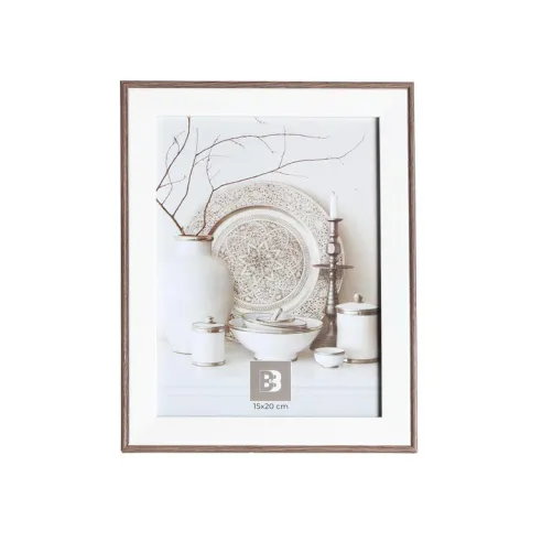 marco de foto 15x20 blanco y madera