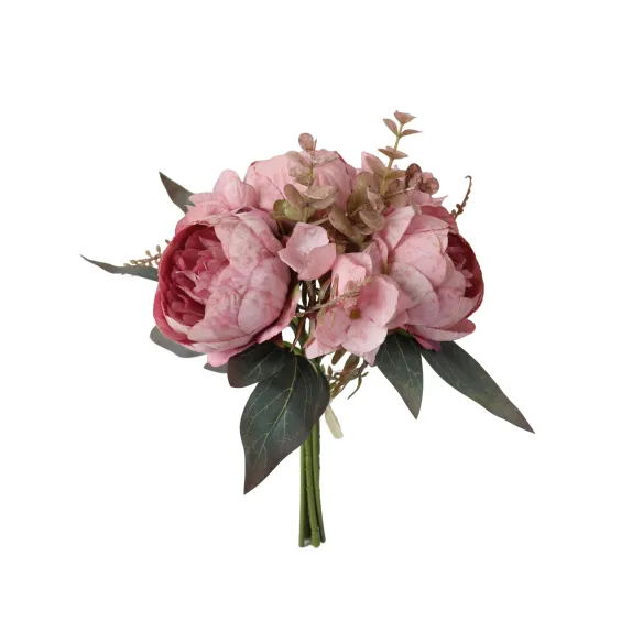 ramo bouquet peonias rosa