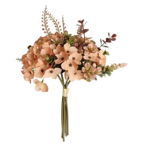 ramo bouquet hortensia naranja otonal