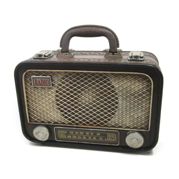 caja maleta radio decorativa vintage