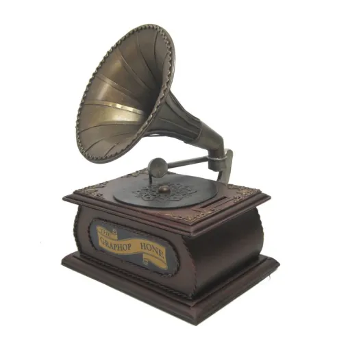 hucha gramofono decoracion vintage