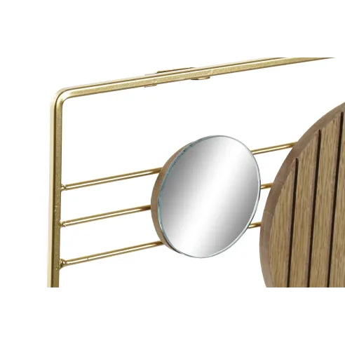 perchero pared metal cristal 4 colgadore