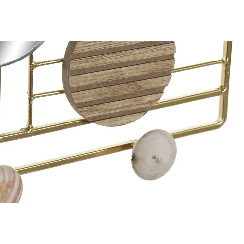 perchero pared metal cristal 4 colgadore