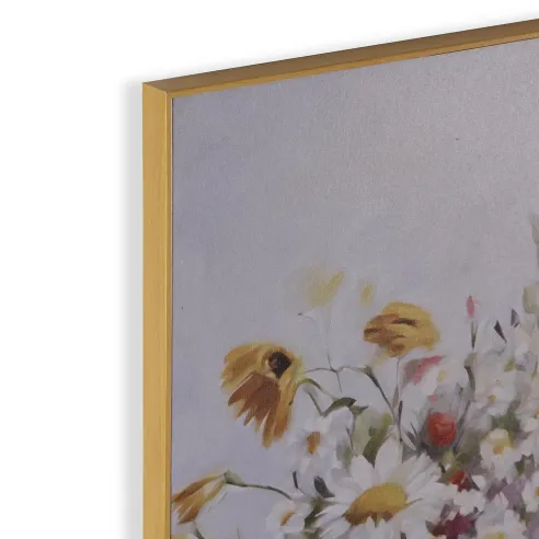 cuadro bicileta con flores