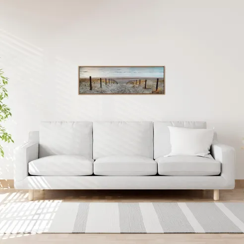 lienzo camino de playa