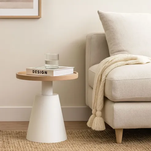 mesa auxiliar redonda volga