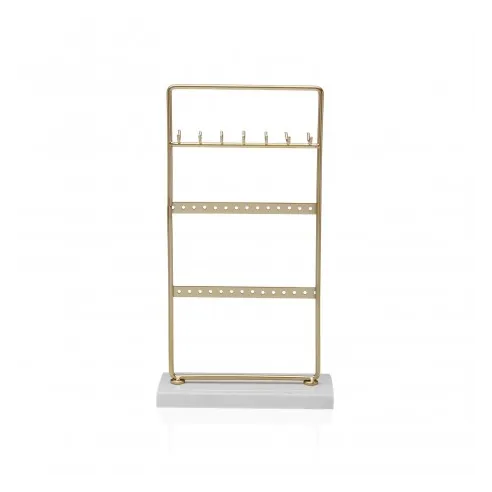 joyero dorado metal con base