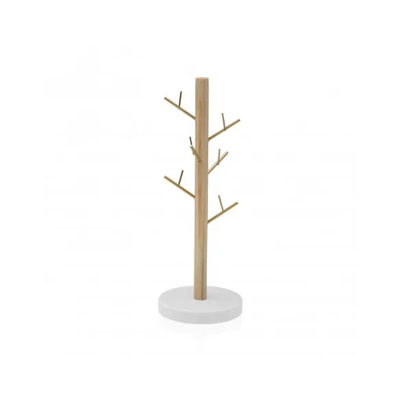 joyero metalico dorado forma arbol