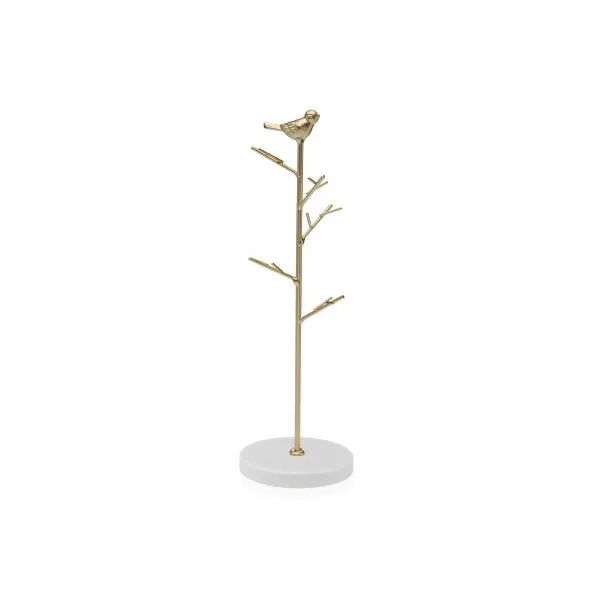 joyero metalico dorado forma arbol