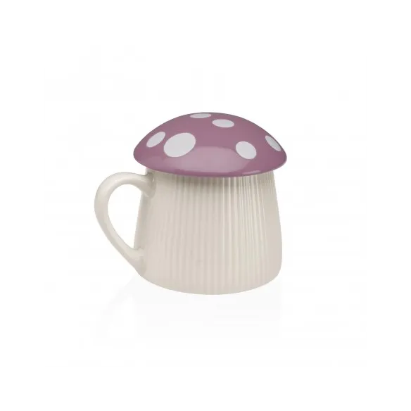 taza con tapa seta violeta