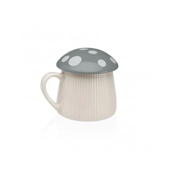 taza con tapa seta gris