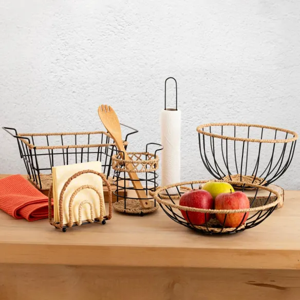 cesta alta acero frutero trend