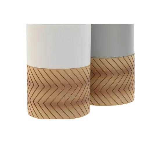 vaso bano resina efecto madera