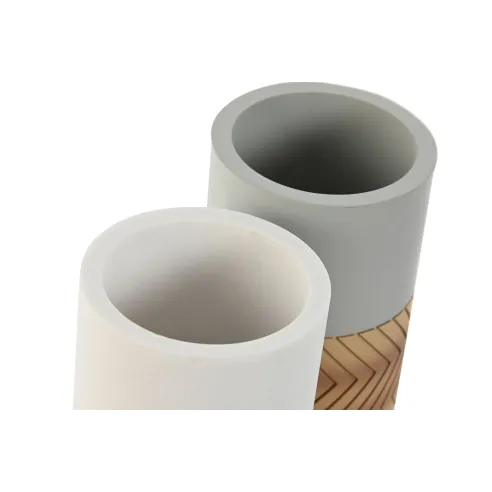 vaso bano resina efecto madera