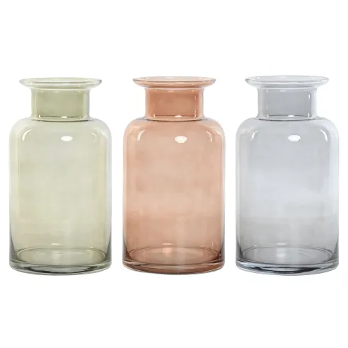 jarron florero cristal colores