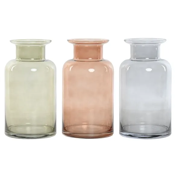 jarron florero cristal colores