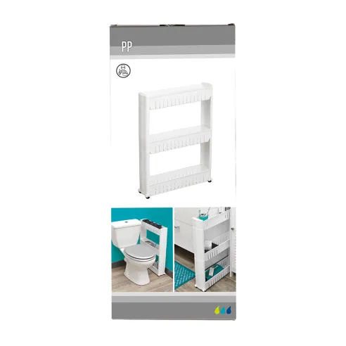 mueble plastico tres niveles estrecho