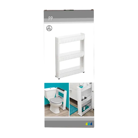 mueble plastico tres niveles estrecho