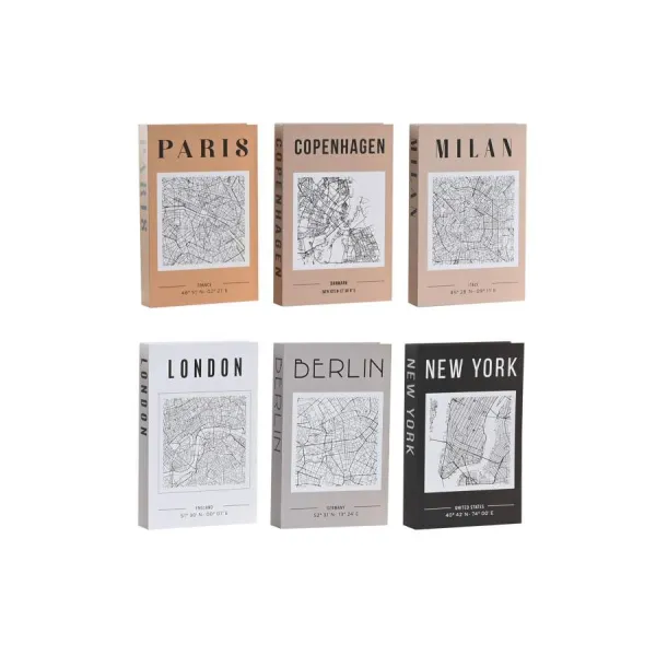 caja libro carton ciudades