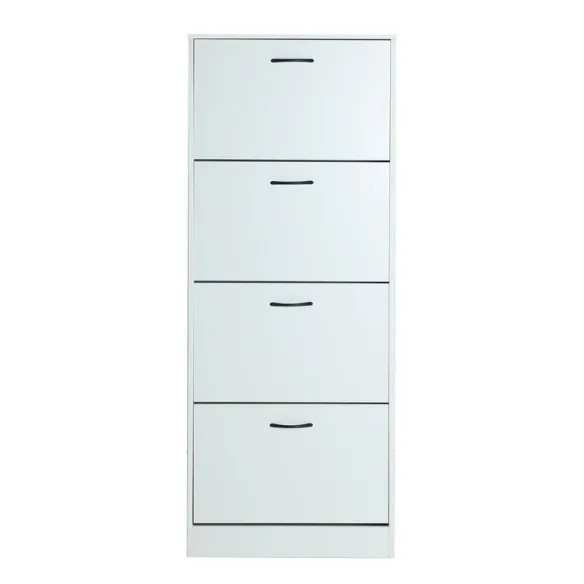 zapatero cuatro puertas blanco