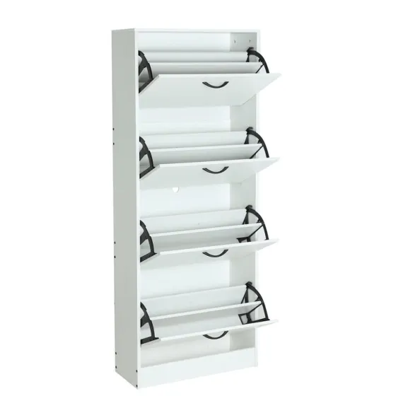 zapatero cuatro puertas blanco