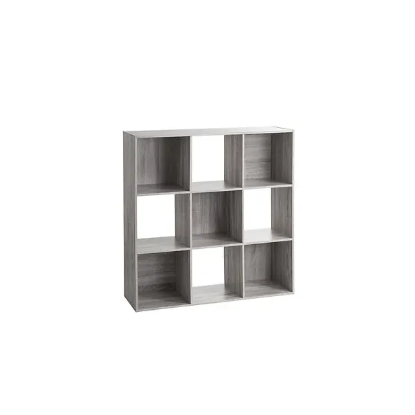 estanteria gris 9 compartimentos