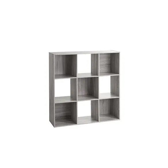 estanteria gris 9 compartimentos