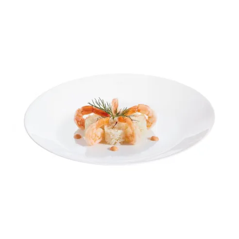 plato llano zelie blanco 25 cm
