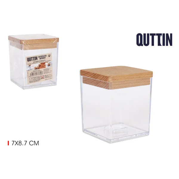 tarro pequeno azucarero cuadrado quttin