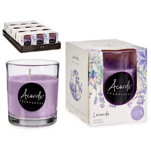 vela vaso treinta horas lavanda