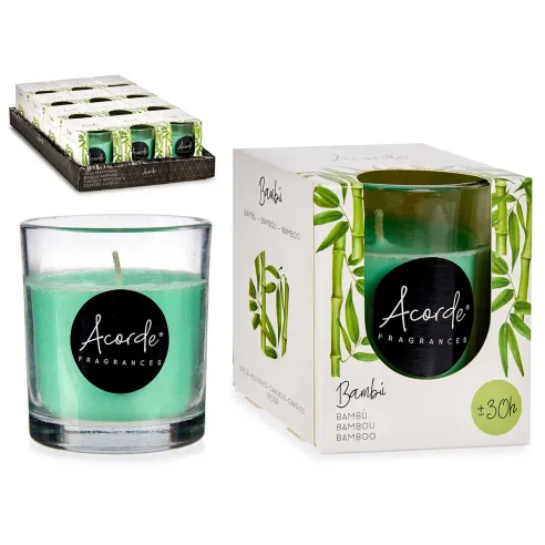 vela vaso treinta horas bambu