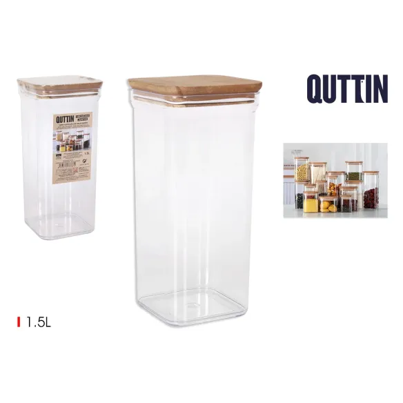 tarro plastico 15 l cuadrado tapa