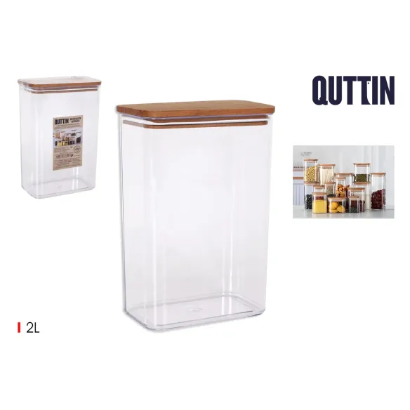 bote plastico 2l cuadrado tapa