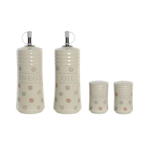 juego aceitera y vinagrera con soporte