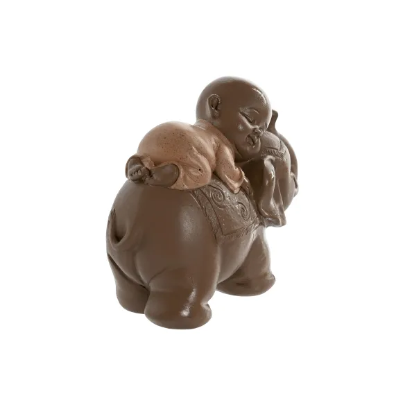 figura monje con elefante