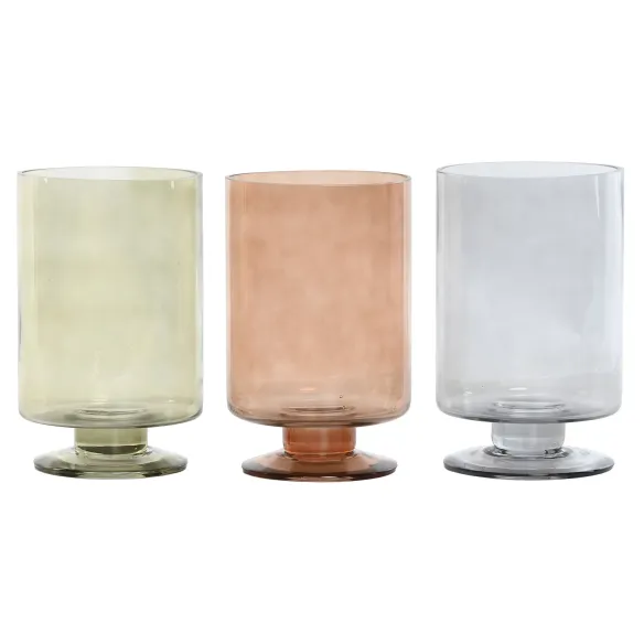 jarron florero cristal colores
