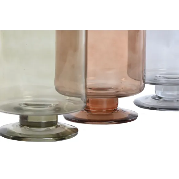 jarron florero cristal colores