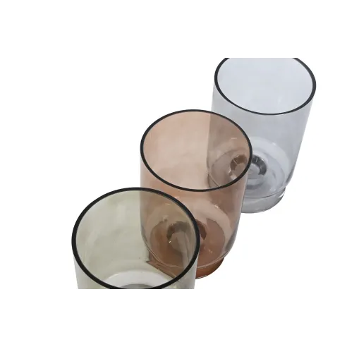 jarron florero cristal colores