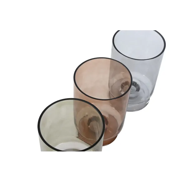 jarron florero cristal colores