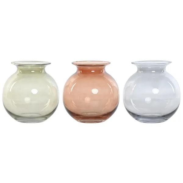 jarron florero cristal colores